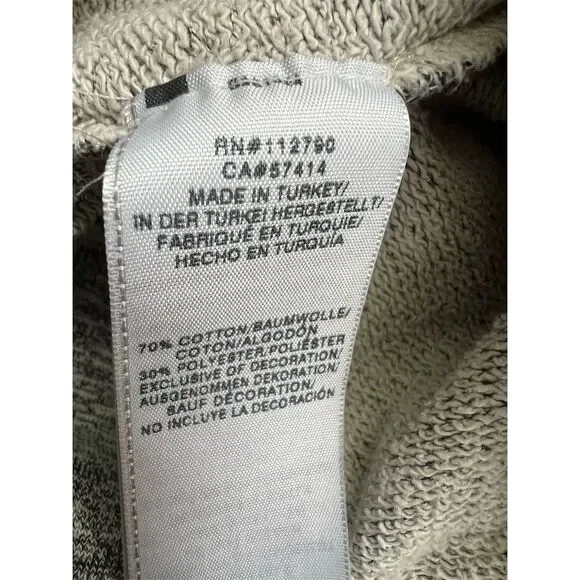 True Religion Women's Gray Graphic Hoodie Small Casual Kangaroo Pocket - Picture 9 of 9